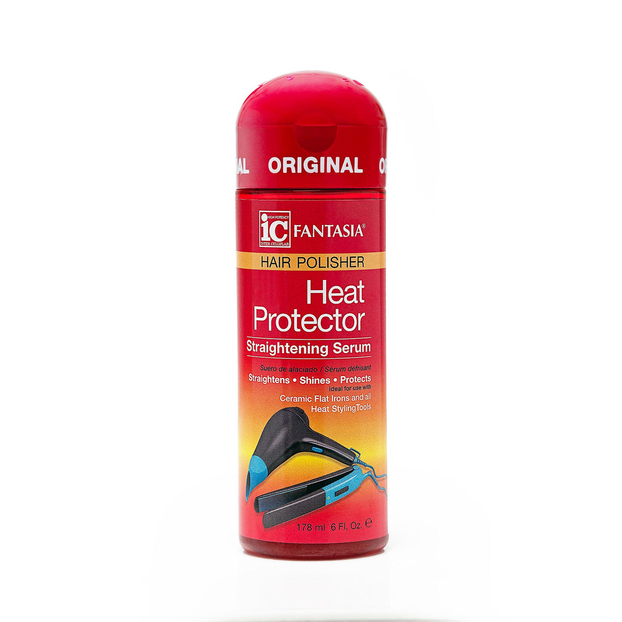 Fantasia IC Hair Polisher Heat Protector Straightening Serum 6 oz